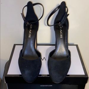 Black Suede Coach shoes